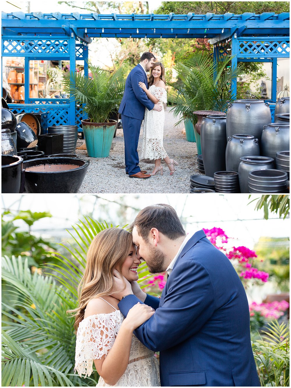 Cassie + Casey Greenhouse Engagement